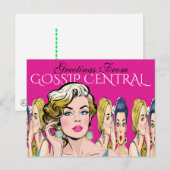 Groeten uit Gossip Central Briefkaart (Voorkant / Achterkant)