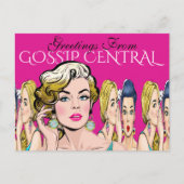 Groeten uit Gossip Central Briefkaart (Voorkant)