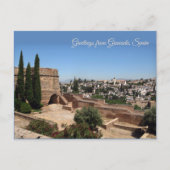Groeten uit Granada, Spanje Briefkaart (Voorkant)