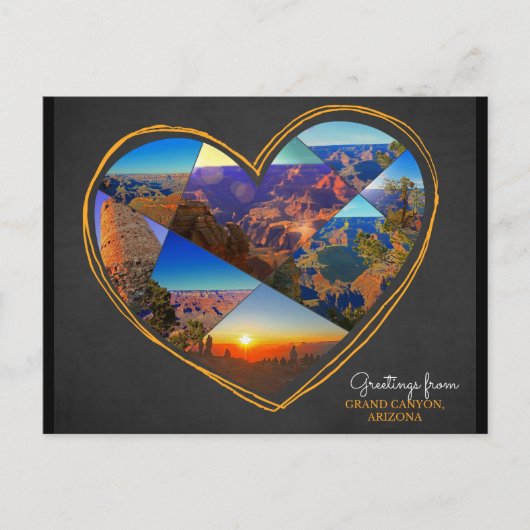Groeten uit Grand Canyon, Arizona ♥ Briefkaart (Voorkant)