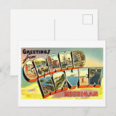  groeten uit Grand Haven, Michigan Briefkaart (Voorkant / Achterkant)