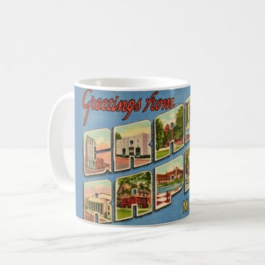 Groeten uit Grand Rapids Koffiemok (Voorkant links)