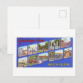  groeten uit Grand Rapids, Michigan Briefkaart (Voorkant / Achterkant)