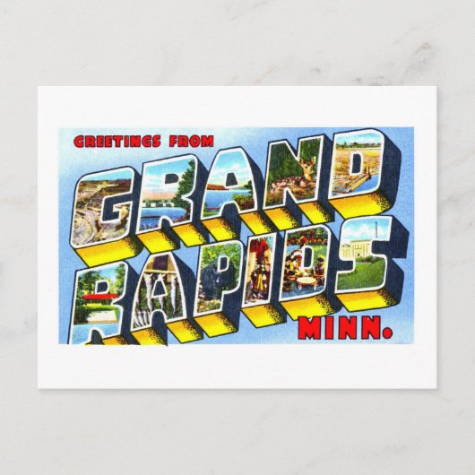 groeten uit Grand Rapids, Minnesota, Briefkaart (Voorkant)