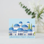 Groeten uit Griekenland Retro Briefkaart (Staand voorkant)