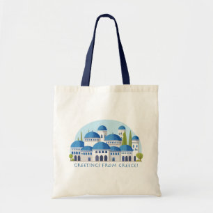 Groeten uit Griekenland Retro Tote Bag