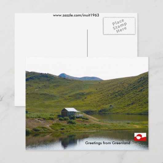 Groeten uit Groenland 4 Briefkaart (Voorkant / Achterkant)