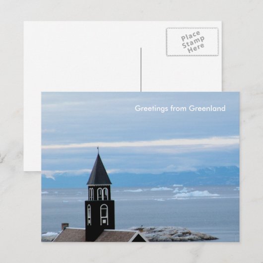 Groeten uit Groenland 8 Briefkaart (Voorkant / Achterkant)