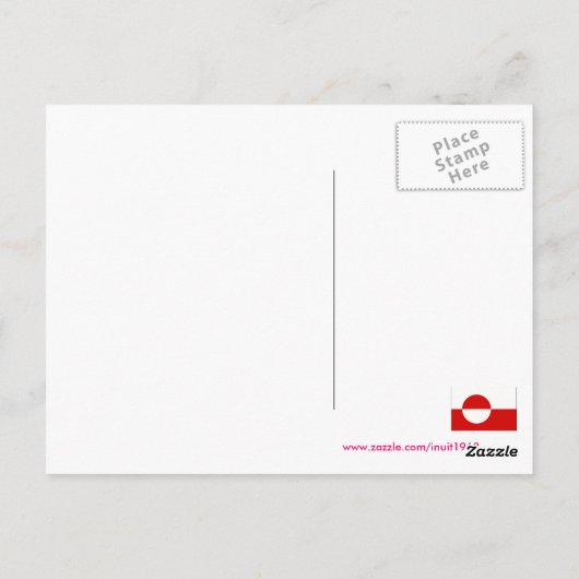 Groeten uit Groenland 8 Briefkaart (Achterkant)