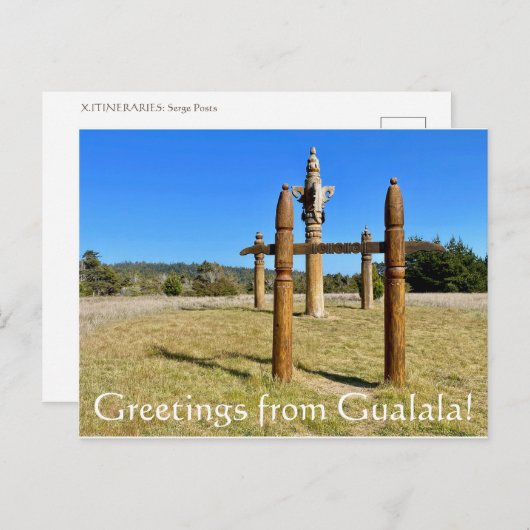 Groeten uit Gualala! Briefkaart (Voorkant / Achterkant)