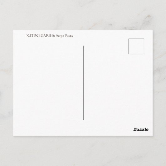 Groeten uit Gualala! Briefkaart (Achterkant)