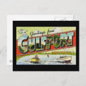 Groeten uit Gulfport Mississippi Briefkaart (Voorkant / Achterkant)