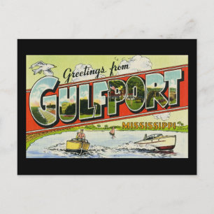 Groeten uit Gulfport Mississippi Briefkaart