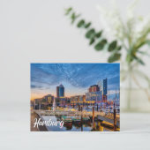 Groeten uit Hamburg, Duitsland Briefkaart (Staand voorkant)