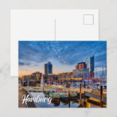 Groeten uit Hamburg, Duitsland Briefkaart (Voorkant / Achterkant)