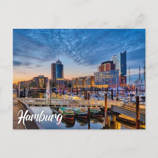 Groeten uit Hamburg, Duitsland Briefkaart (Voorkant)