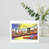 groeten uit Hammond, Indiana Briefkaart (Staand voorkant)
