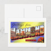 groeten uit Hammond, Indiana Briefkaart (Voorkant / Achterkant)