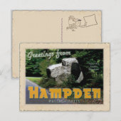 Groeten uit Hampden briefkaart (Voorkant / Achterkant)