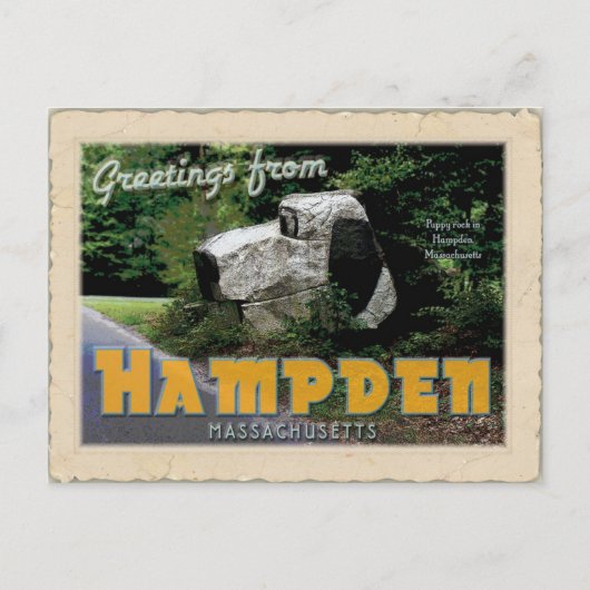 Groeten uit Hampden briefkaart (Voorkant)