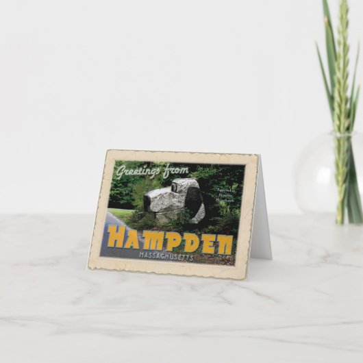 Groeten uit Hampden MA (Puppy Rock) Kaart (Voorkant)