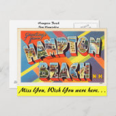 Groeten uit Hampton Beach Briefkaart (Voorkant / Achterkant)