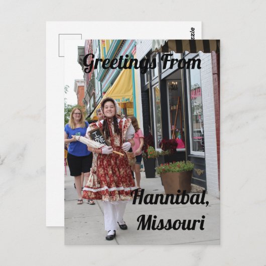 Groeten uit Hannibal, Missouri Briefkaart (Voorkant / Achterkant)