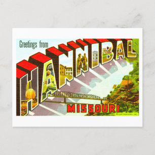  groeten uit Hannibal, Missouri, Briefkaart