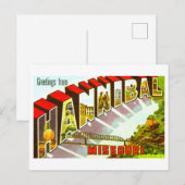  groeten uit Hannibal, Missouri, Briefkaart (Voorkant / Achterkant)