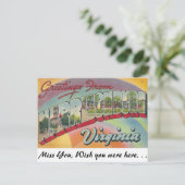 Groeten uit Harrisonburg, Virginia Briefkaart (Staand voorkant)