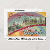 Groeten uit Harrisonburg, Virginia Briefkaart (Voorkant / Achterkant)