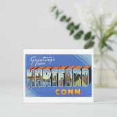 groeten uit Hartford, Connecticut Briefkaart (Staand voorkant)