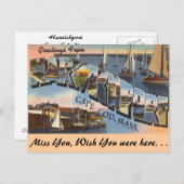 Groeten uit Harwichport Briefkaart (Voorkant / Achterkant)