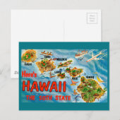 Groeten uit Hawaï Briefkaart (Voorkant / Achterkant)