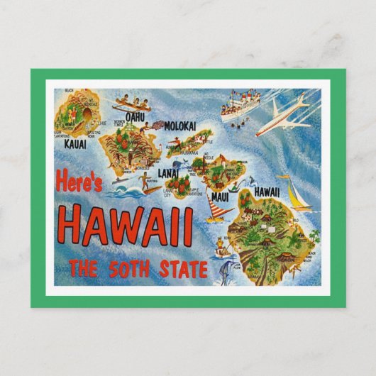 Groeten uit Hawaï Briefkaart (Voorkant)