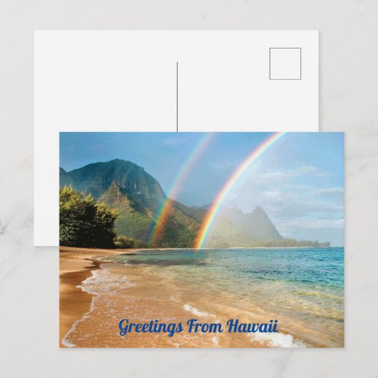 Groeten uit Hawaï Briefkaart (Voorkant / Achterkant)
