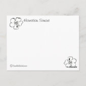 Groeten uit Hawaï - palmbomen Briefkaart (Achterkant)