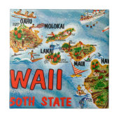 Groeten uit Hawaï Tegeltje (Voorkant)