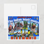 Groeten uit Herfsten van Chippewa, Wisconsin Trave Briefkaart (Voorkant / Achterkant)
