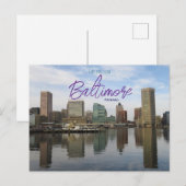 Groeten uit het Baltimore Maryland Briefkaart (Voorkant / Achterkant)