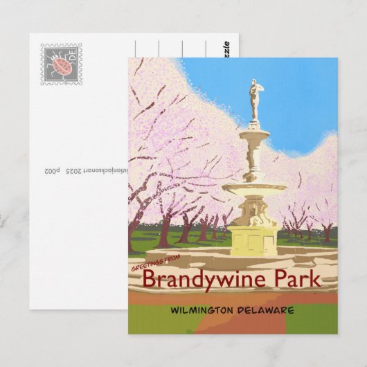 Groeten uit het Brandywine Park Briefkaart (Voorkant / Achterkant)