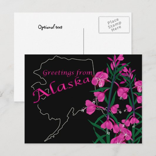 Groeten uit het briefkaart Alaska (Voorkant / Achterkant)