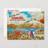 Groeten uit het Briefkaart Armenië (Voorkant / Achterkant)