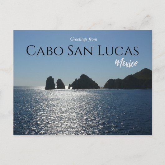 Groeten uit het Briefkaart Cabo San Lucas Mexico (Voorkant)