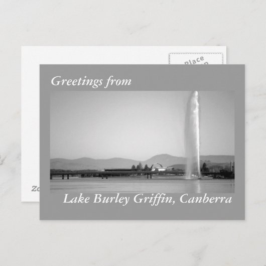Groeten uit het briefkaart Canberra (Voorkant / Achterkant)