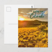 Groeten uit het Briefkaart Colorado (Voorkant / Achterkant)