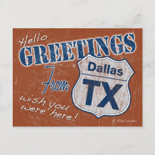 Groeten uit het Briefkaart Dallas Texas