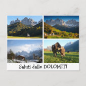 Groeten uit het briefkaart Dolomites (Voorkant)