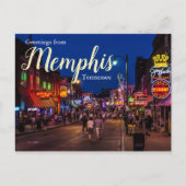 Groeten uit het Briefkaart Memphis Tennessee (Voorkant)