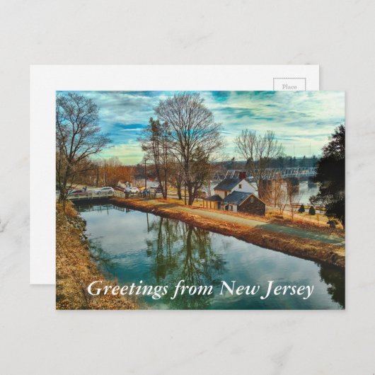 Groeten uit het Briefkaart New Jersey (Voorkant / Achterkant)